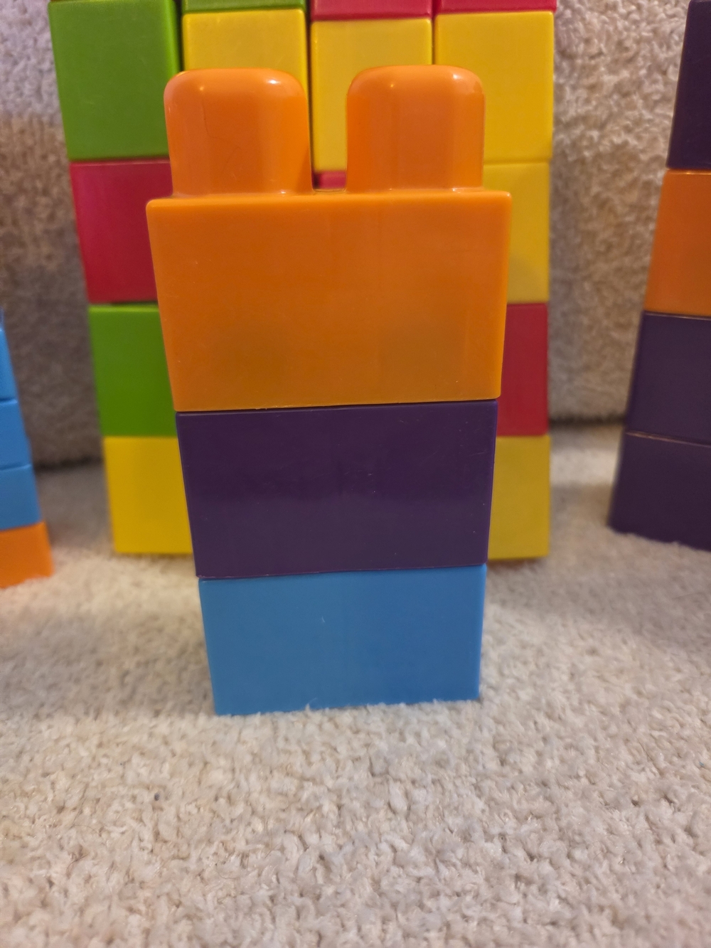 Colorful Stacking Building Blocks Toy Set - Bright Multicolor - Picture 5 of 8